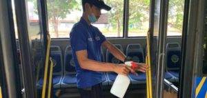 Bus Trans Batam Dibersihkan Setiap Satu Trip