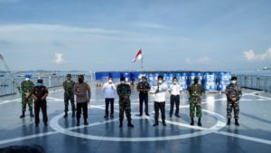 Diangkut KRI Semarang, Bantuan Pemerintah Singapura Lawan Covid-19 Tiba di Batam