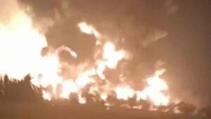 Kilang Minyak PT Pertamina di Indramayu Terbakar