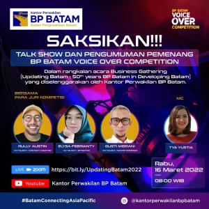 Promosikan Batam, Kantor Perwakilan BP Batam di Jakarta Adakan Voice Over (VO) Competition Dua Bahasa