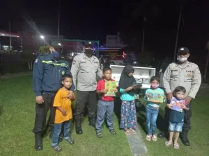 Pustaka Milik Polres Lingga Ramaikan Taman Kota Dabo