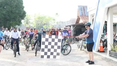 Sambut Hari Bhayangkara Ke-76 Polres Lingga Gelar Sepeda Gembira