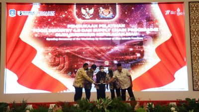 Penandatanganan MoU Pelatihan Food Industry 4.0 oleh Pemprov Kepri Bersama Republic Polytechnic Singapore dan Temasek Foundation