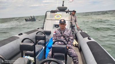 Tenggelam Akibat Mesin Mati, Para Abk KM. Patria Meranti Berhasil Dievakuasi Lanal TBK Bersama Satpolairud Polres Karimun