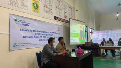 Gandeng PT POS Indonesia, BPJAMSOSTEK Sekupang Kenalkan Manfaat dan Program serta Sistem Keagenan BPJS Ketenagakerjaan