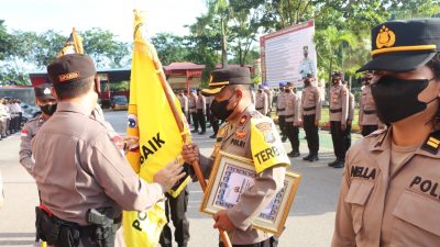 Bendera Kuning  Berkibar di Nongsa  Polsek Terbaik Jajaran Polresta Barelang Penilaian Kinerja Agustus 2022