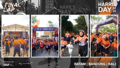 Harris Hotel Sukses Mempromosikan Gaya Hidup Sehat Dengan Final Lap Run di Ultah ke 13