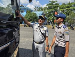 Jasa Raharja dan Dishub Bintan Laksanakan Ramp Check Kendaraan Angkutan Umum