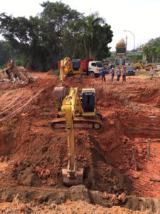 Progres Perbaikan Jalan Pelintas Masuk Bandara Hang Nadim Sudah 40%