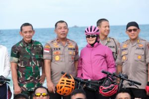 Polda Kepri dan Kodam I/BB Gowes Sinergitas TNI-Polri dan Masyarakat