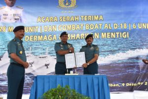 4 Unit Kapal Angakatan Laut dan 6 Unit Combat Boat Resmi Masuk Jajaran TNI AL