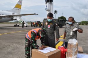 APD dari BNPB Tiba di Lanud Hang Nadim Batam