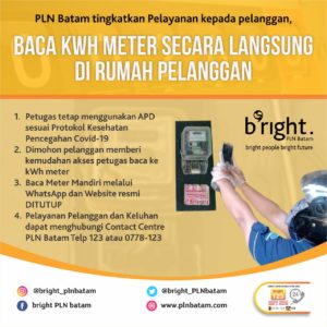 Akhir Bulan Ini PLN Batam Turunkan Petugas Baca Meter ke Rumah Pelanggan