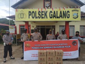 Polsek Galang Salurkan Sembako Satgas Nusantara untuk Masyarakat Terdampak Covid-19