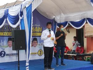 Kapolsek Bengkong Pimpin Pengamanan Deklarasi Dukungan Sehati Perpat Cawako No.2 dan Cagub No.3