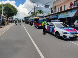 Patroli Gabungan Skala Besar TNI-Polri Dalam Rangka Operasi Kepolisian Kewilayahaan Mantap Praja Seligi -2020 di Natuna.