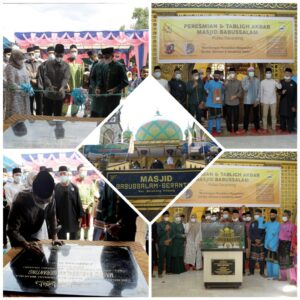 Hadiri Peresmian Masjid Babussalam Pulau Geranting, Amsakar Sebut Masjid Perekat Persaudaraan dan Sumbu Ilmu Pengetahuan