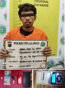 Reskrim Narkoba Polres Pelalawan Amankan Terduga Pengedar Narkotika