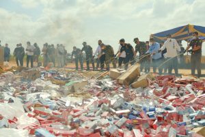 Bea Cukai Batam Kembali Musnahkan 66,78  Juta Batang Rokok Ilegal Batam