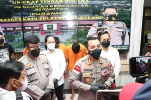 Kapolresta Barelang Ekpose Pengungkapan Pelaku Curanmor Viral di Medsos