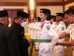 Pengukuhan 38 Anggota Paskibraka 2022 Provinsi Kepri oleh Gubernur Ansar