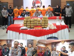 30 KG Narkoba Jenis Ganja Berhasil Diamankan Sekaligus 4.390 Butir Ekstasi Dimusnahkan Satresnarkoba Polres Karimun