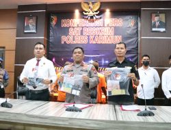 Sat Reskrim Polres Karimun Gelar Konferensi Pers Pengungkapan Tindak Pidana Perjudian