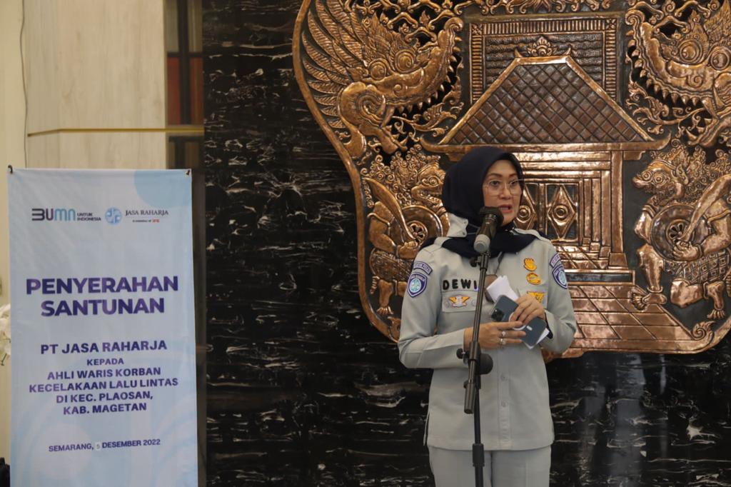 Dewi Aryani Suzana Direktur Operasional PT Jasa Raharja. (hms)