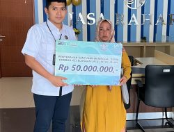 Jasa Raharja Kepri Serahkan Santunan Meninggal Dunia Korban Kecelakaan Di Simpang Kepri Mall