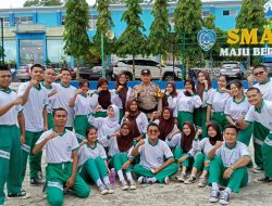 Polsek Sekupang Kunjungi Sekolah SMA Negeri 01 Batam, Sosialisasi Stop Menggunakan Knalpot Brong
