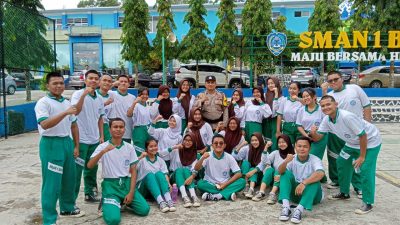 Polsek Sekupang Kunjungi Sekolah SMA Negeri 01 Batam, Sosialisasi Stop Menggunakan Knalpot Brong