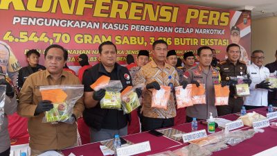 Polresta Barelang Gagalkan Peredaran Narkoba Jaringan Internasional, Beragam Jenis Narkotika Dimusnahkan