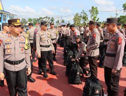 Persiapan Pelepasan Personel Bintan Menuju Pengamanan TPS