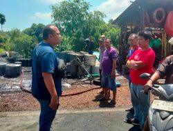 Gerak Cepat Polsek Bengkong Lakukan Penanganan Kebakaran di Bengkong Otorita