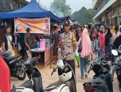 Rutin Sore, Polsek Bengkong Lakukan Pengamanan di Pasar Tumpah Ramadhan