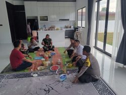 Kapolsek Sekupang Bersama Danramil 02 Batam Barat Lanjut Hadiri Open House Camat Sekupang