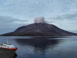 Situasi Gunung Ruang Hari Ini, Masih Muncul Awan Kawah & Gempa