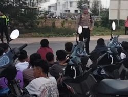 Polsek Bengkong bersama Satlantas Polresta Barelang Berkolaborasi Tertibkan dan Tindak Balapan Liar