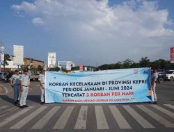 Tekan Angka Kecelakaan, Jasa Raharja Kepri Lakukan Road Safety Campaign di Simpang Kepri Mall