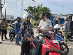 Jasa Raharja dan Samsat Bintan Gelar Razia Gabungan di Bundaran Km 16 Bintan