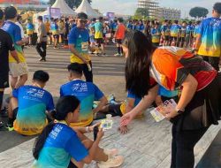 Jasa Raharja Kepri Gencarkan Pembagian Flyer Pemutihan Pajak Kendaraan Bermotor di Kegiatan FKIJK Run 2025