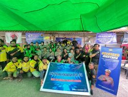 Jasa Raharja dan Ditlantas Polda Kepri Gelar Ngobrol Santai di Stasiun Aplikator Driver Ojek Online Kota Batam