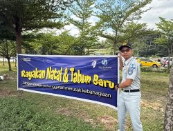 Jasa Raharja Kepri Dukung Kelancaran Nataru Lewat Aksi Simpatik di Pelabuhan Telaga Punggur