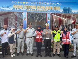 Jasa Raharja Kepri Gelar Aksi Simpatik di Pos Pelayanan Nataru Pelabuhan Telaga Punggur