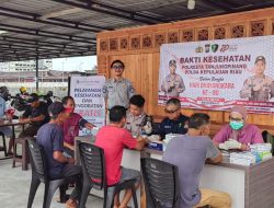 Jasa Raharja dan Sidokkes Polresta Tanjungpinang Gelar Pemeriksaan Kesehatan Gratis dalam Giat Jalan Santai HUT Bhayangkara ke-80